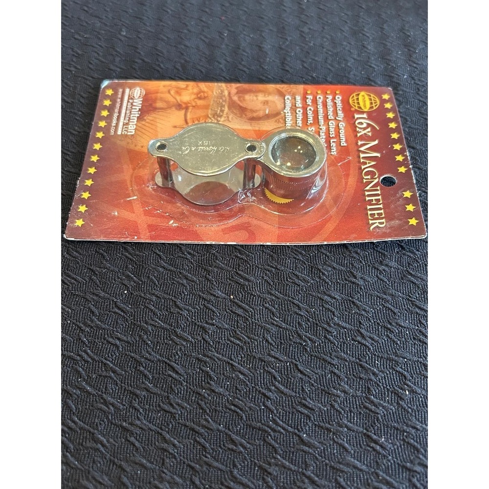 Whitman 16X Magnifying Glass with Wide Field Lens Blister Pack -for Coin Grading